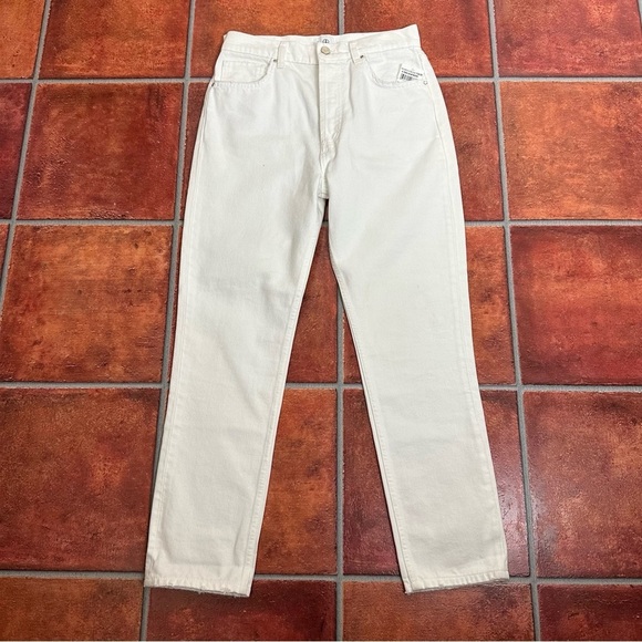 NWT Anine Bing Sonya Jeans In Off-White - Picture 2 of 13